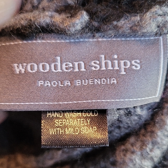 Wooden Ships Black and Gray Scarf - Picture 2 of 6